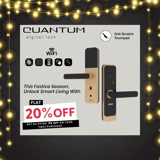 Link Smart Quantum Biometric Door Lock – 20% Off | Wi-Fi & App Control