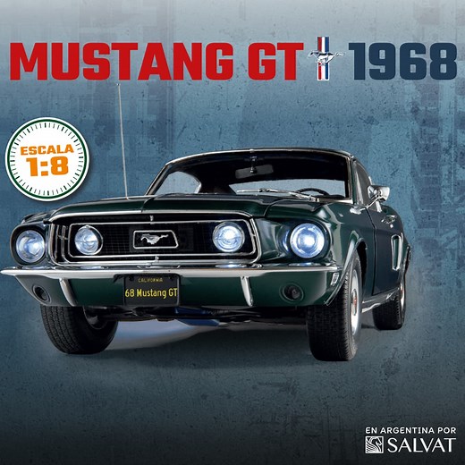 Construye El Ford Mustang GT 1968 – Armables, Editorial Salvat