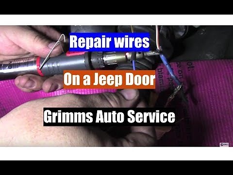 Jeep Grand Cherokee door flex wiring repair