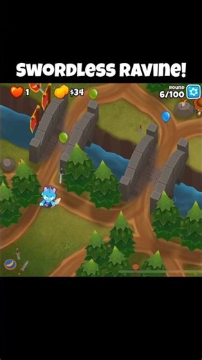 Swordless Ravine! #btd6 #bloons #chimps