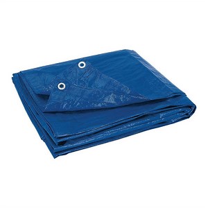 11 ft. 4 in. x 11 ft. 6 in. Blue All-Purpose Weather-Resistant 4 mil Tarp