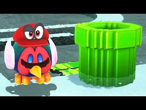 Super Mario Odyssey - All 8-Bit Warp Pipe Levels