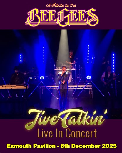 112 reactions · 8 comments | On the 6th December, Jive Talkin' perform their stunning Bee Gees Tribute Show at Exmouth Pavilion | Jive Talkin | Facebook