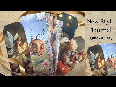 Mini Journal Made From 8x8 Paper Pad ~ Quick and Easy