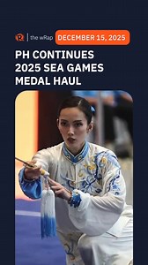 The Philippines continues its medal haul at the 2025 Southeast Asian Games in Thailand. In wushu, Agatha Wong strikes gold for the fifth consecutive time as she tops the women’s taijiquan-taijijian event. Full story: https://www.rappler.com/sports/southeast-asian-games/agatha-wong-wushu-gold-medal-2025/ | Rappler