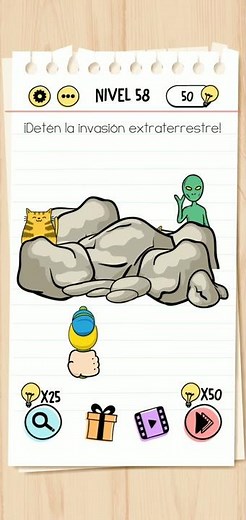 Brain Test | Nivel 58 - ¡Detén la invasión extraterrestre!
