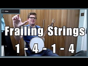 Clawhammer Banjo Basics - Frailing Strum on Strings 1 4 1 4 Play-Along Practice exercise