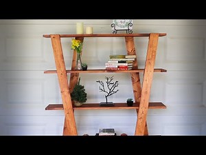 How to Build a Modern Bookcase - Simple Artistic Bookshelf
