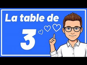 MULTIPLICATION TABLE 🙂🎯 The 3 times table ✅ Learn easily!
