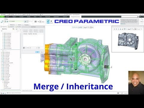 Creo Parametric - Merge / Inheritance Feature - Top Down Design (TDD)