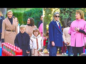 Charlene and Caroline of Monaco: their appearance with Jacques and Gabriella