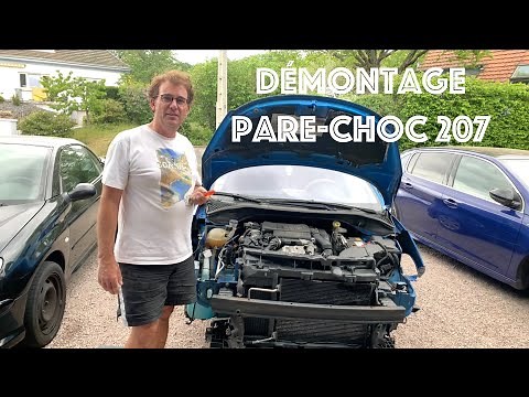 Démontage pare-choc avant Peugeot 207