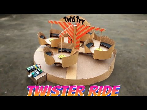 DIY Amusement Park Twister Ride from Cardboard | Fun & Easy Craft Tutorial