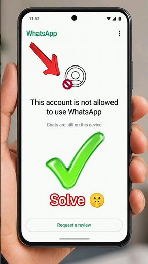 This account is not allowed to use WhatsApp | whatsapp band problem