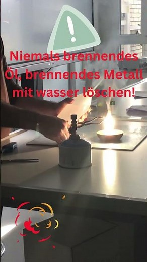Brennendes Metall mit Wasser? #schule #experiment