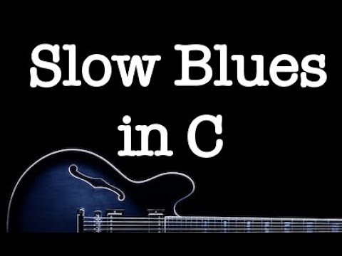 Guitar Backing track for Slow Blues in C