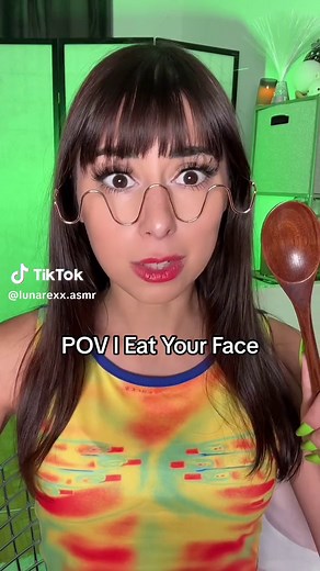 ASMR POV eating you with a wooden spoon #asmr #asmrmouthsounds #asmrwoodenspoon #asmreating #asmreatingyou