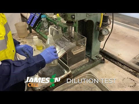 Jameson Cell Dilution Cleaning Flotation Test