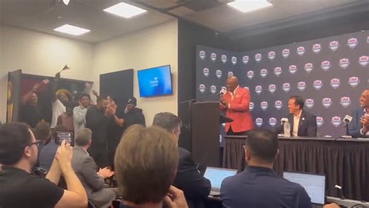 Heat players crash Erik Spoelstra's press conference to celebrate him becoming Team USA head coach! | The SportsRush