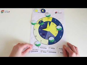 DIY Interaktivní hodiny - části dne