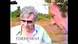 Don Harris interviews Leo Ryan at the airstrip shortly before they're both gunned down (subtitled)