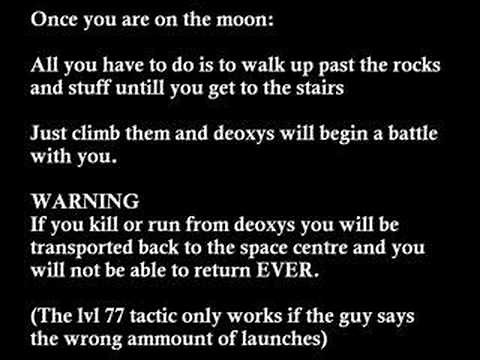 Catch Deoxys on Pokemon Ruby/Sapphire (No cheat codes)
