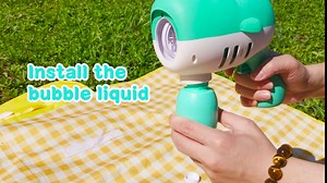 Bubble Gun Machine - Kolable Adjustable Bubble Size Big Bubble Blower Maker with Wonderful Music, LED Light, 2 Bottles of Refill Solution for Kids Toy Outdoor, Pink