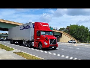 Trucks and Cars Driving by on a Busy Road | Traffic Ambience 2 Hours