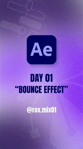 Day 1 🎬 Bounce Effect in After Effects | Quick Expression Tutorial 🚀