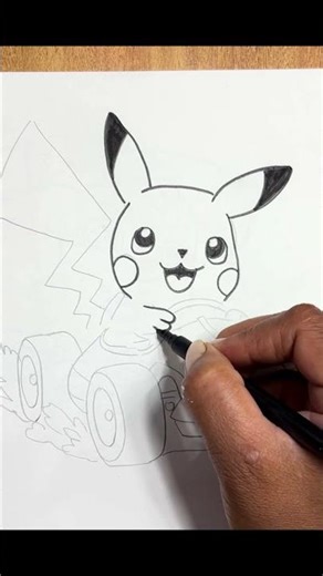Easy Pikachu drawing #pokemon #shorts #shortsfeed #pickachu