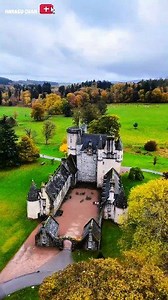 Fraser Castle is the most elaborate Z-plan castle in Scotland and one of the most magnificent of the 'Mar Castles'. It is located near Kemnay in the county of Aberdeenshire, Scotland‼️ #fypreels #facts #unique #building #place #viral #fyp | Harasu Chan