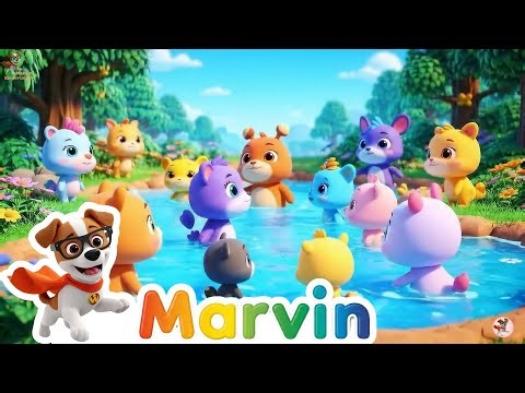 🐸🐝 Quack quack & buzz buzz! Funny children's songs with frog & bee | Marvin Children's Songs