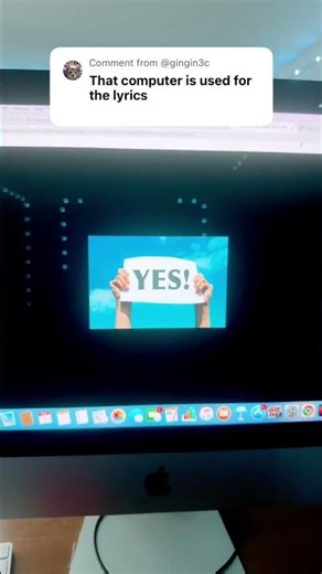 the computer is used for lyrics