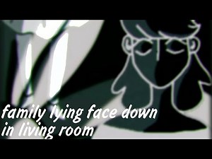 family lying face down in living room / original animation meme (flipaclip)