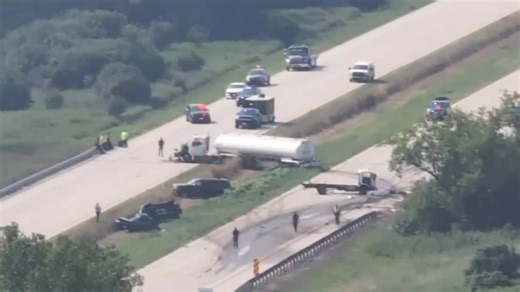 100K views · 286 reactions | A tanker truck crash near Pewaukee injured four people and shut down Highway 16 north of I-94 during the Friday morning commute, causing significant traffic delays and involving multiple vehicles. Read more: https://www.tmj4.com/news/waukesha-county/highway-16-closed-in-both-directions-in-pewaukee-due-to-crash | TMJ4 News | Facebook