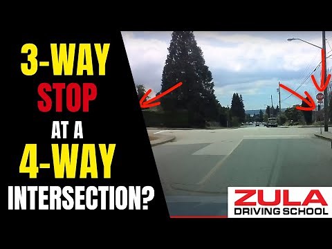 3-Way Stop at a 4 way intersection?