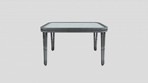50s Greyscale Kitchen Table - 3D model by Sodah0lic