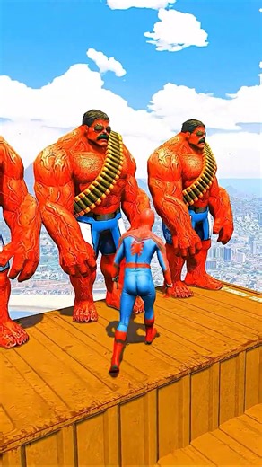 GTA 5 Epic Water Ragdolls Spiderman vs RED HULK Jumps/Fails Ep.790 #shorts