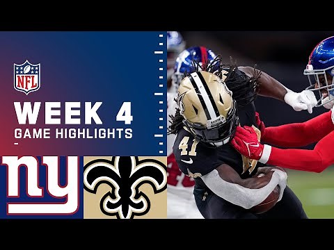 Giants vs. Saints Week 4 Highlights | NFL 2021