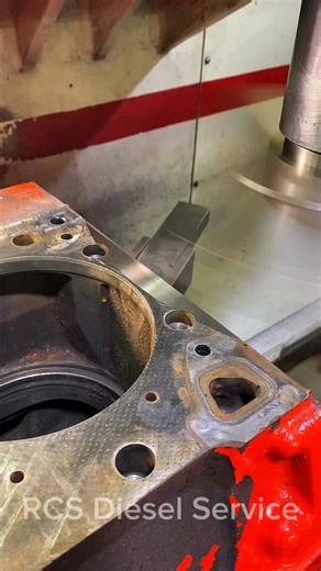 Cummins ISX Engine Block getting resurfaced #cummins #cumminspower #cumminsturbodiesel #cumminsdiesel #cumminsnation #cumminslife #cumminsmafia #CumminsISX #cumminsengine #diesel #dieseltrucks #dieselpower #dieselmechanic #diesellife #dieselengine #engine #enginerepair #engineering #engineer #engines #enginebuild #cnc #cncmachining #cncmachine #cncmachinist #machining #machinist #motivation #reel #massachusetts | RCS Diesel Service