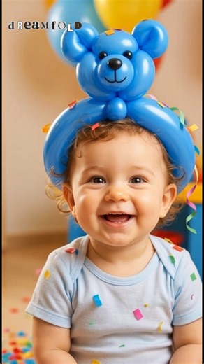 Ballon teddy headband #diy #balloon