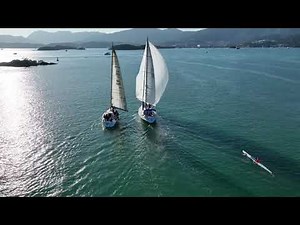 HHYC Monsoon Winter Series R6 before the finish line