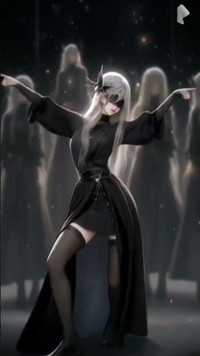 Dark Elf Queen dance |Ai anime girl 4k| pixverse Animation #yuuki