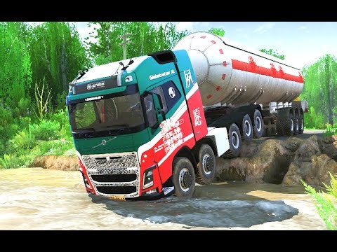 The challenge of driving on badly damaged roads, this is very exciting!!!