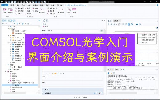 COMSOL光学入门：界面介绍与案例演示
