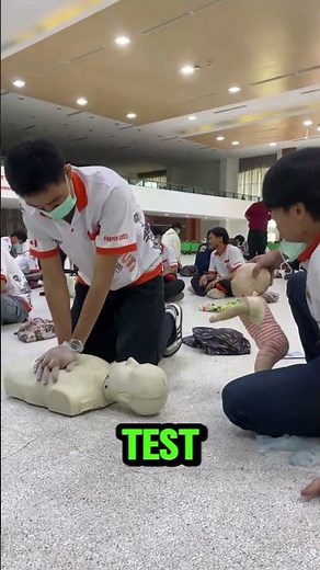 Most Annoying CPR Training Prank Ever 😆 #funny #friends #fails #viral