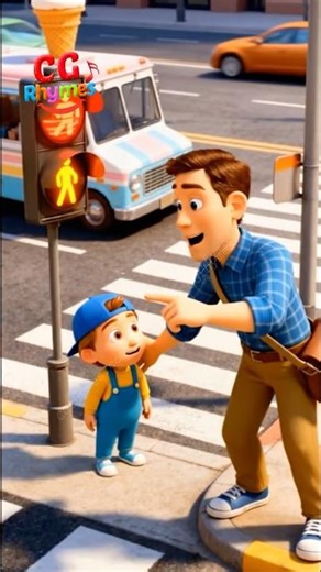 Traffic Light Rules 🚦 When to Cross the Road for Kids #safetyrules #shorts