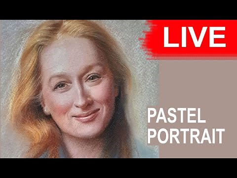 LIVE Drawing session - Pastel Portrait