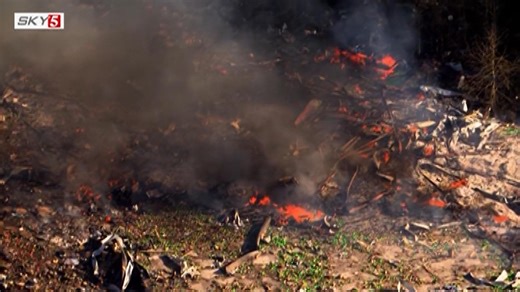 RAW AERIALS: Fiery blast reported at Tennessee military explosives plant