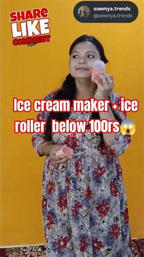 wow...ice cream mould + free ice roller at below 100rs nly😱@meeshoapp #mbs #meeshofinds